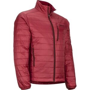 Marmot Calen Jacket Men's XL Dark Red Crimson Puffer Insulated Full Zip Outdoor